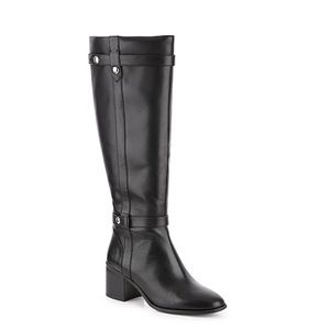 NEW Black Essex Lane Leather Riding Boots